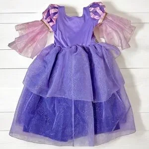 Disney Store Castle Collection Rapunzel Princess Gown Dress Costume Purple Pink