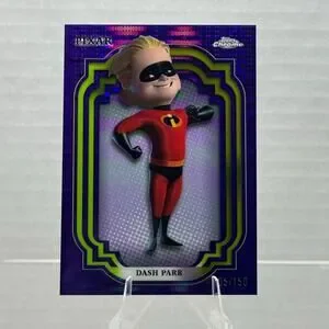 Disney Topps Chrome 2024 Dash Parr Purple Pulsar Refractor Parallel /150