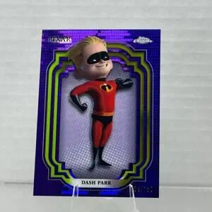 Disney Topps Chrome 2024 Dash Parr Purple Pulsar Refractor Parallel /150
