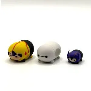 Disney Tsum Tsum Lot of 3 from Big Hero 6 Med. and Small EUC