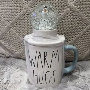 Disney x RAE Dunn Frozen Olaf Snow Globe Warm Hugs Ceramic Mug