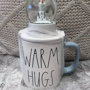 Disney x RAE Dunn Frozen Olaf Snow Globe Warm Hugs Ceramic Mug