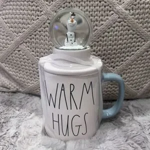Disney x RAE Dunn Frozen Olaf Snow Globe Warm Hugs Ceramic Mug