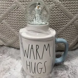 Disney x RAE Dunn Frozen Olaf Snow Globe Warm Hugs Ceramic Mug