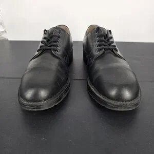 Dockers Oxford Dress Work Shoe Mens 10 Black Leather Non Slip Grip Derby 90-2001