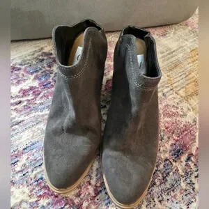 Dolce Vita Gray Western Slide Booties Sz 6