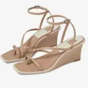 Dolce Vita Women's Gemini: Cafe Leather Ankle Strap Sandal Size 10