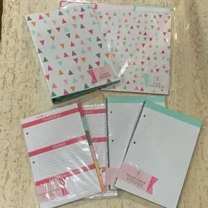 Dollar spot binder inserts plus folders