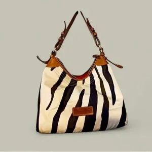 DOONEY & BURKE Hobo Zebra Handbag Vintage Authentic. EUC