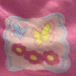Dora The Explorer Boots VTG Tie Quilt Handmade Toddler Bed Blanket Pink 48/48