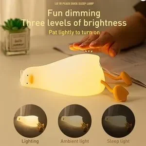 Duck Night Light 3 Levels Dimmable Bedside Table Lamp