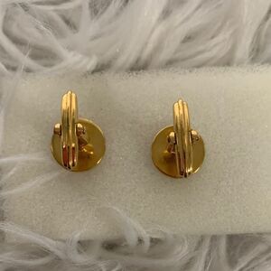 Dunhill “d” Cufflinks Gold And Silvertone