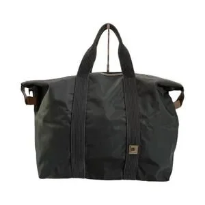 Dunhill Men’s Black Nylon Duffel Bag Lightweight Travel Gym Weekender Tote