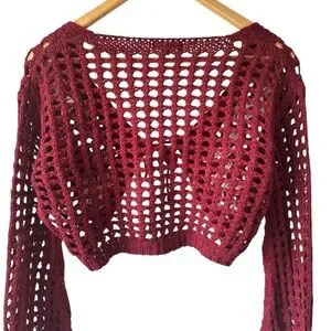 Earthbound Trading Co. Crochet Embroidered Cardigan