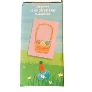 Easter Fun - Mould Your Own Bunny Modelling Putty With Card Accessories NEW
