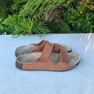 Ecco Cosmo Nubuck Slides Mens Size: 12 - 12.5