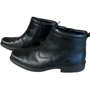 Ecco leather wool lined boots size 46