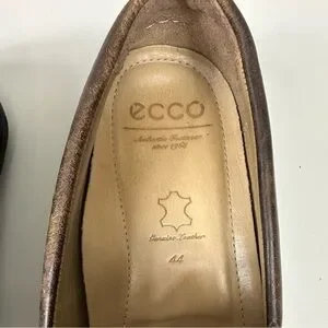 Ecco Men's Classic Moc 2.0 Driver Brown Genuine Leather Loafers Size 44