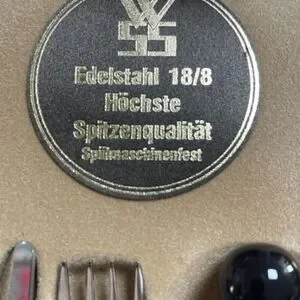 Edelstahl 18/8 Hochste Spitzenqualitat Stainless Flatware Pawn Cream Brown 23 pc