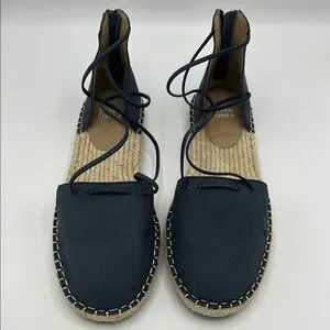Eileen Fisher Blue Espadrilles with Minimalist Design