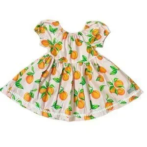Eleanor Rose Pixie Top Pink Orange Fruit & Brailey Shorts Orange NEW Size 7-8