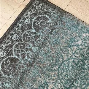 Elegant Blue and Gray Patterned Rug 30”x46” 1 Left