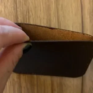 Elegant Brown Leather Card Holder Made By Me From The Recycled Leather