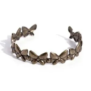 Elegant Butterfly Design Brass Bracelet