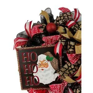 Elegant Santa Clause Christmas Wreath For Front Door