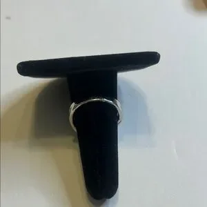 Elegant Silver Plated Swirl Ring