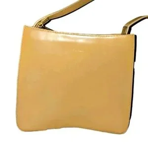 Elegant Tan Furla Leather Shoulder Bag