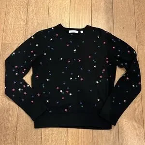 Equipment Nartelle Embroidered Star Sweater Size Small