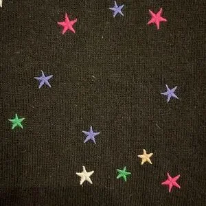 Equipment Nartelle Embroidered Star Sweater Size Small