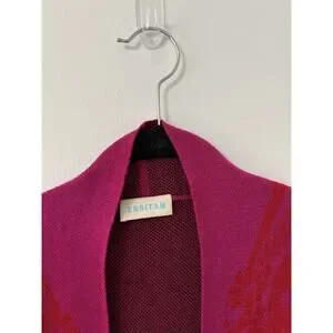 Essitam Cardigan Sweater Duster Jacket Art To Wear Women's Size Medium Baroque