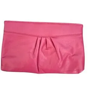 Euc Pink faux Leather Clutch