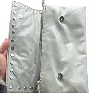 Euc Studded Silver Women's Clutch
