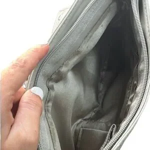 Euc Studded Silver Women's Clutch