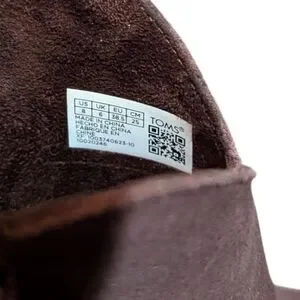 EUC Toms Constance Heeled Boot Chestnut Brown Suede Size 8 Western Boho