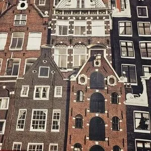 Euro Pillow Cover 35 X 29 Netherlands Flemish Houses Dutch Horizon L
