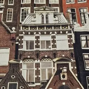 Euro Pillow Cover 35 X 29 Netherlands Flemish Houses Dutch Horizon L