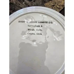 Everitt Moore Lumber Co. Cherry Pie Themed Pie Tart Dish Ceramic