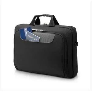 EVERKI Advance Briefcase 16 Inch Compact Laptop Messenger Bag Black Gray Orange