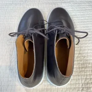 Express Men’s Brown Faux Leather Lace Up Round Toe Chukka Ankle Boots Size 9
