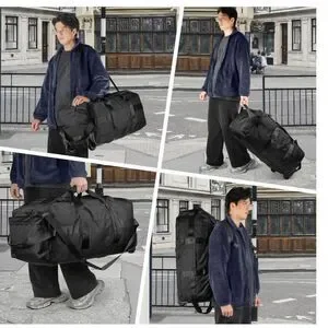 Extra Large Rolling Duffle Bag BLUE NEW