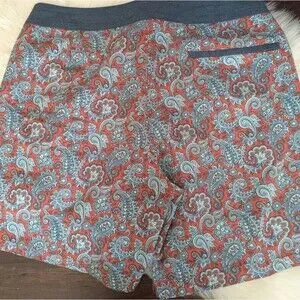 Fair Harbor The Bayberry Paisley Swim Shorts - Blue Red Size 36