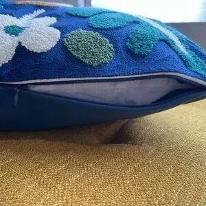 Fall Embroidered Throw Pillow Cover Acorn Pillow Oak Leaf Plant Decor