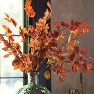 Faux Dried auburn yellow branch