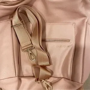 Fawn Design Diaper Bag Messenger Strap Backpack Warm Blush Pink Baby Bag Travel