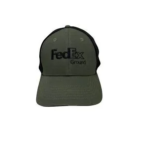 FedEx Ground Military Chino Green Adjustable Snapback Hat Cap