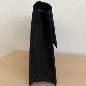 Fendi Black FF Zucca Canvas Leather Monogram Briefcase Unisex EUC Circa 1990’s